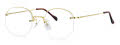 Art Craft Art-Bilt Rimway LX Perimetric 2 - Skull Temples 23k Yellow Gold Eyeglasses - Color Image